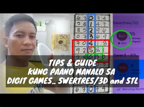 tips para tumama sa stl|PAANO MANALO SA SWERTRES/3D .